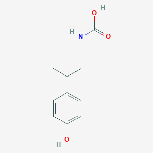 molecular formula C13H19NO3 B8111923 N-[4-(4-hydroxyphenyl)-2-methylpentan-2-yl]carbamate 