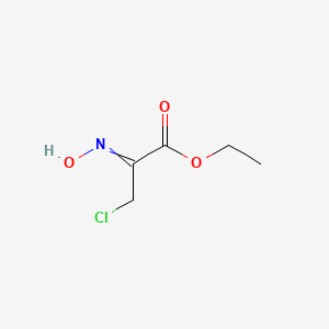 molecular formula C5H8ClNO3 B8111948 3-氯-2-羟亚氨基丙酸乙酯 