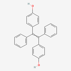 molecular formula C26H20O2 B8111953 4,4'-(1,2-Diphenyl-1,2-ethenediyl)bis[phenol] 