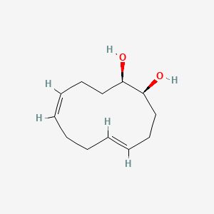 molecular formula C12H20O2 B8111964 (5E,9Z)-5,9-Cyclododecadiene-1beta,2beta-diol 