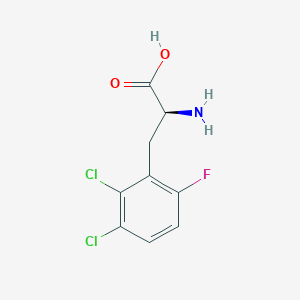 molecular formula C9H8Cl2FNO2 B8112097 (2S)-2-Amino-3-(2,3-dichloro-6-fluorophenyl)propanoic acid 