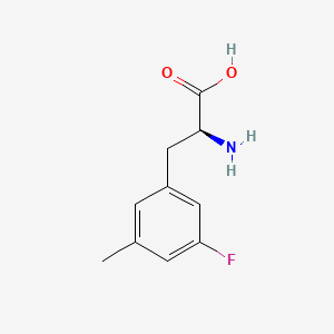 molecular formula C10H12FNO2 B8112154 (2S)-2-amino-3-(3-fluoro-5-methylphenyl)propanoic acid 