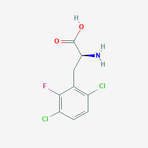 molecular formula C9H8Cl2FNO2 B8112176 (2S)-2-amino-3-(3,6-dichloro-2-fluorophenyl)propanoic acid 