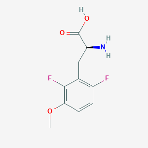 molecular formula C10H11F2NO3 B8112195 (2S)-2-amino-3-(2,6-difluoro-3-methoxyphenyl)propanoic acid 