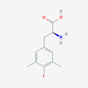 molecular formula C11H14FNO2 B8112199 (2S)-2-amino-3-(4-fluoro-3,5-dimethylphenyl)propanoic acid 