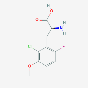 molecular formula C10H11ClFNO3 B8112206 (2S)-2-amino-3-(2-chloro-6-fluoro-3-methoxyphenyl)propanoic acid 