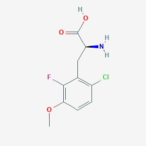 molecular formula C10H11ClFNO3 B8112208 (2S)-2-amino-3-(6-chloro-2-fluoro-3-methoxyphenyl)propanoic acid 