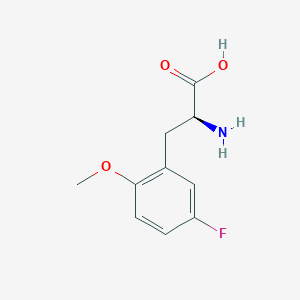 molecular formula C10H12FNO3 B8112219 DL-5-Fluoro-2-methoxyphenylalanine 