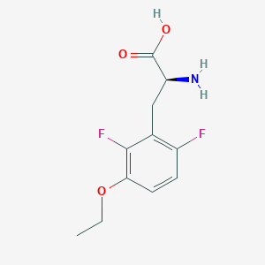 molecular formula C11H13F2NO3 B8112230 (2S)-2-amino-3-(3-ethoxy-2,6-difluorophenyl)propanoic acid 