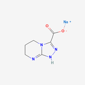 molecular formula C6H7N4NaO2 B8112284 CID 134828427 