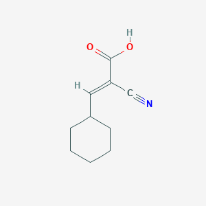 molecular formula C10H13NO2 B8112288 2-Cyano-3-cyclohexyl-acrylic acid 