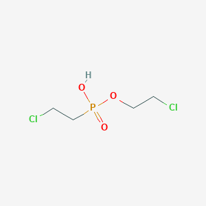 molecular formula C4H9Cl2O3P B8112367 2-Chloroethoxy(2-chloroethyl)phosphinic acid 