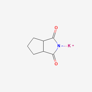 molecular formula C7H8KNO2 B8112372 2-Potassio-octahydrocyclopenta[c]pyrrole-1,3-dione 