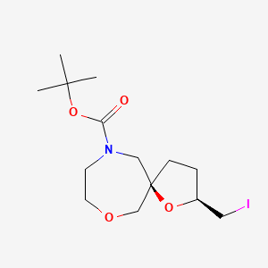 tert-Butyl (2S,5R)-2-(iodomethyl)-1,7-dioxa-10-azaspiro[4.6]undecane-10-carboxylate