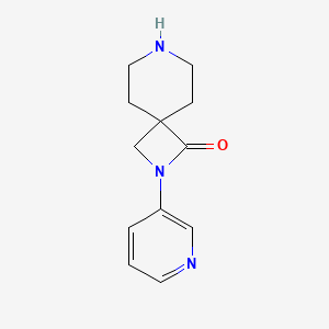 molecular formula C12H15N3O B8112451 2-(Pyridin-3-yl)-2,7-diazaspiro[3.5]nonan-1-one 