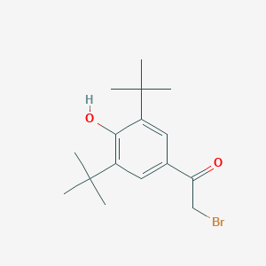 molecular formula C16H23BrO2 B081125 2-Bromo-1-[3,5-di(tert-butyl)-4-hydroxyphenyl]ethan-1-one CAS No. 14386-64-2