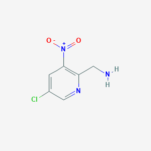 molecular formula C6H6ClN3O2 B8112509 (5-Chloro-3-nitro-pyridin-2-YL)-methyl-amine 