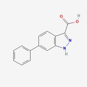 molecular formula C14H10N2O2 B8112521 6-Phenyl-1H-indazole-3-carboxylic acid 