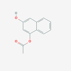 molecular formula C12H10O3 B8112543 3-Hydroxynaphthalen-1-YL acetate 