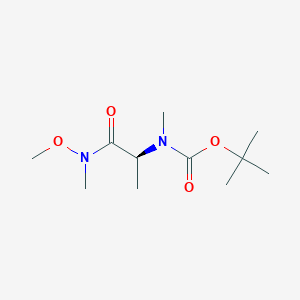 (S)-2-[Boc-(methyl)amino]-N-methyl-N-methoxy-propanamide