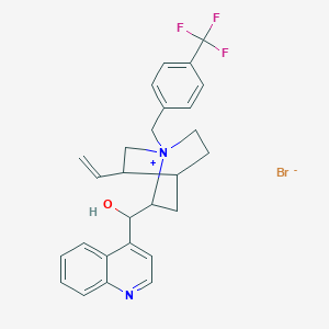 molecular formula C27H28BrF3N2O B8112679 N-(4-Trifluoromethylbenzyl)cinchoninium bromide 