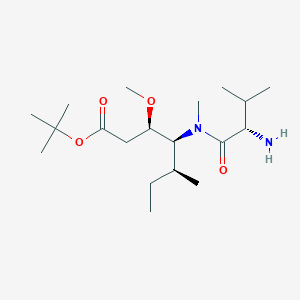 molecular formula C19H38N2O4 B8112682 (3R,4S,5S)-tert-butyl 4-((S)-2-amino-N,3-dimethylbutanamido)-3-methoxy-5-methylheptanoate 
