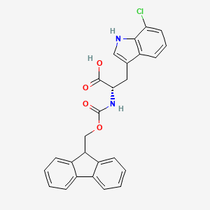 (2S)-3-(7-chloro-1H-indol-3-yl)-2-(9H-fluoren-9-ylmethoxycarbonylamino)propanoic acid