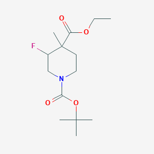 1-tert-butyl 4-Ethyl 3-fluoro-4-methylpiperidine-1,4-dicarboxylate