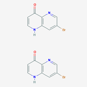 molecular formula C16H10Br2N4O2 B8112793 CID 154809546 