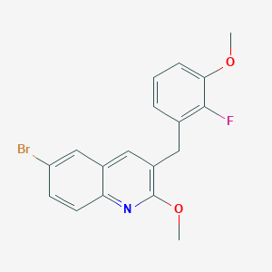 6-Bromo-3-(2-fluoro-3-methoxybenzyl)-2-methoxyquinoline