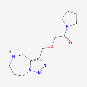 1-pyrrolidin-1-yl-2-(5,6,7,8-tetrahydro-4H-triazolo[1,5-a][1,4]diazepin-3-ylmethoxy)ethanone