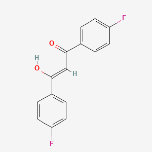 molecular formula C15H10F2O2 B8112873 1,3-Bis(4-fluorophenyl)-3-hydroxyprop-2-en-1-one 