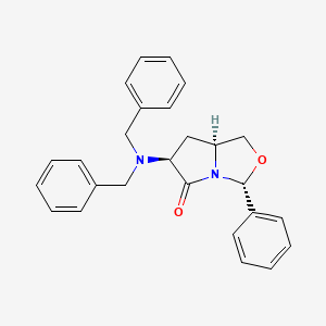 (3R,6S,7AS)-6-(Dibenzylamino)-3-phenyltetrahydropyrrolo[1,2-C]oxazol-5(3H)-one