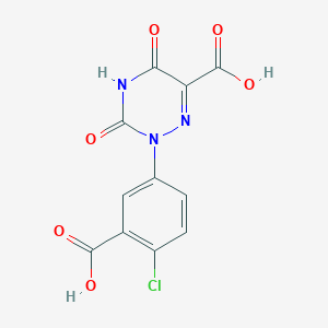 2-(3-Carboxy-4-chloro-phenyl)-3,5-dioxo-2,3,4,5-tetrahydro-[1,2,4]triazine-6-carboxylic acid