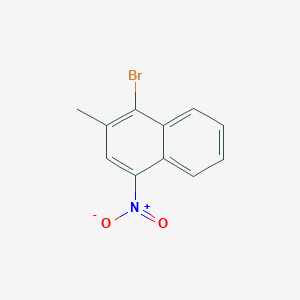 molecular formula C11H8BrNO2 B8112962 1-Bromo-2-methyl-4-nitronaphthalene 