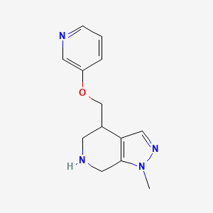 1-Methyl-4-((pyridin-3-yloxy)methyl)-4,5,6,7-tetrahydro-1H-pyrazolo[3,4-c]pyridine