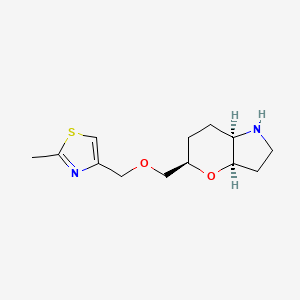 molecular formula C13H20N2O2S B8112992 (3aR,5R,7aR)-5-(((2-methylthiazol-4-yl)methoxy)methyl)octahydropyrano[3,2-b]pyrrole 