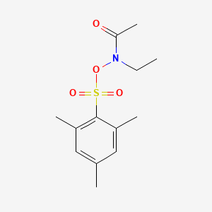 molecular formula C13H19NO4S B8112995 [Acetyl(ethyl)amino] 2,4,6-trimethylbenzenesulfonate 