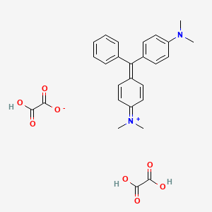 Bis[[4-[4-(dimethylamino)benzhydrylidene]cyclohexa-2,5-dien-1-ylidene]dimethylammonium] oxalate, dioxalate