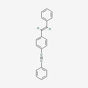 molecular formula C22H16 B8113066 1-(trans-2-Phenylethenyl)-4-(phenylethynyl)benzene CAS No. 173035-17-1