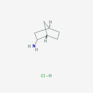 molecular formula C7H14ClN B8113073 rel-(1S,4R)-Bicyclo[2.2.1]heptan-2-amine hydrochloride 