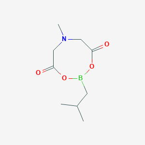 molecular formula C9H16BNO4 B8113095 (2-Methylpropyl)boronic acid MIDA ester, 97% 