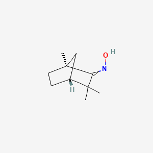 molecular formula C10H17NO B8113200 N-[(1S,4R)-1,3,3-trimethylbicyclo[2.2.1]heptan-2-ylidene]hydroxylamine 