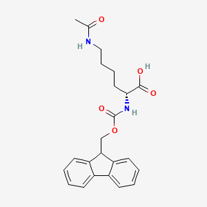 molecular formula C23H26N2O5 B8113222 Fmoc-D-Lys(Ac)-OH 