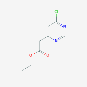 molecular formula C8H9ClN2O2 B8113235 Ethyl 2-(6-Chloro-4-pyrimidinyl)acetate 