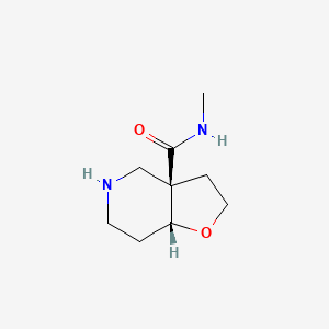 molecular formula C9H16N2O2 B8113298 (3aR,7aR)-N-methyloctahydrofuro[3,2-c]pyridine-3a-carboxamide 