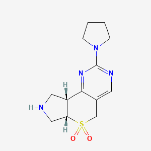 (6aS,9aR)-2-(pyrrolidin-1-yl)-5,6a,7,8,9,9a-hexahydropyrrolo[3',4':5,6]thiopyrano[4,3-d]pyrimidine 6,6-dioxide