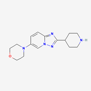 4-(2-(Piperidin-4-yl)-[1,2,4]triazolo[1,5-a]pyridin-6-yl)morpholine