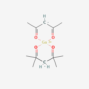 molecular formula C15H21GaO6 B8113387 三(2,4-戊二酮酸)镓(III) 