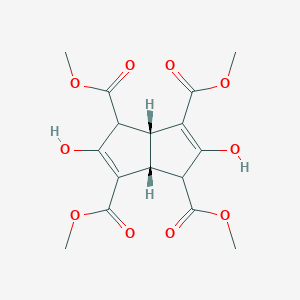 molecular formula C16H18O10 B8113396 tetramethyl (3aR,6aR)-2,5-dihydroxy-1,3a,4,6a-tetrahydropentalene-1,3,4,6-tetracarboxylate 